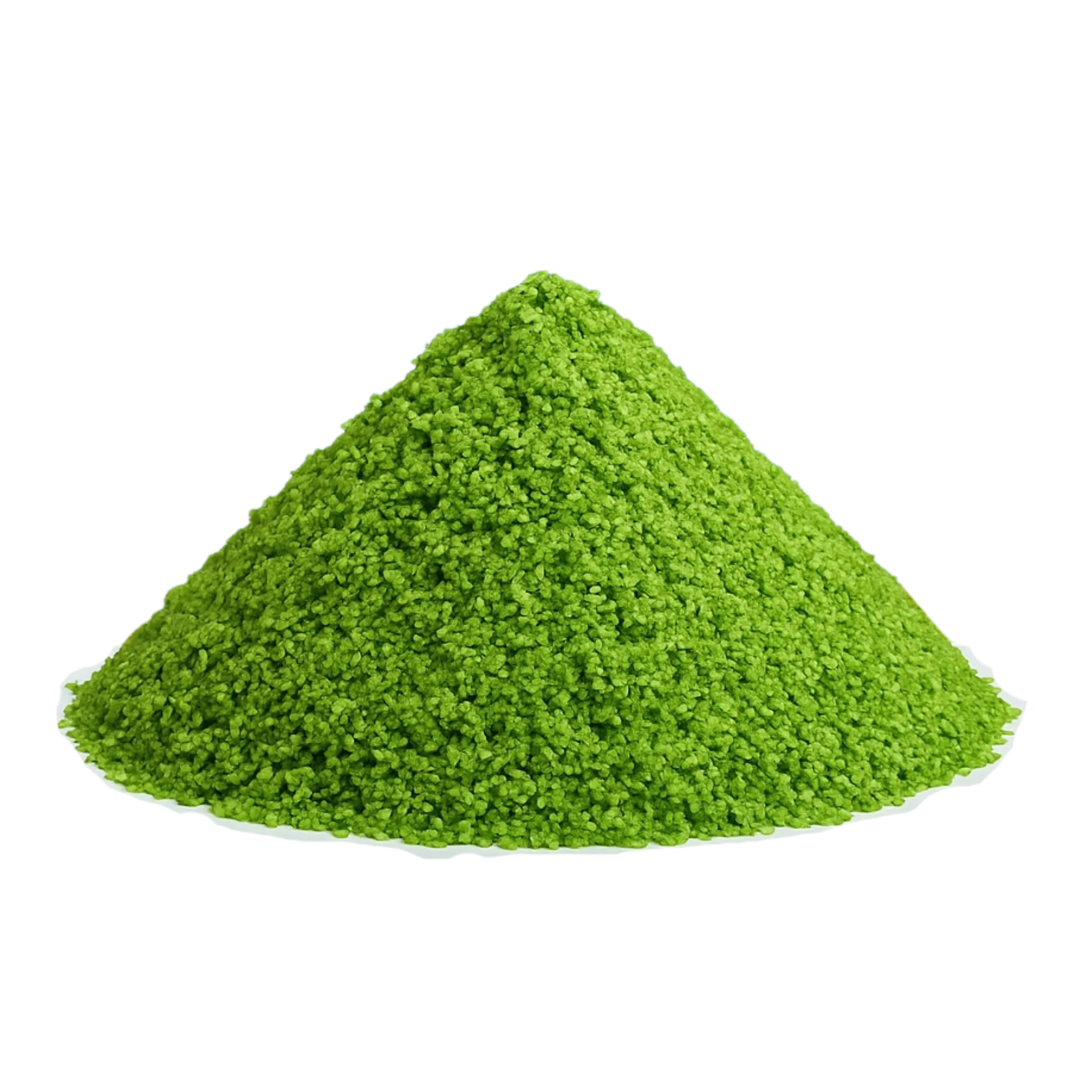 A pile of dried duckweed meal